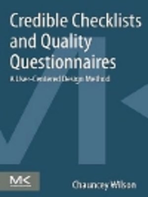 cover image of Credible Checklists and Quality Questionnaires